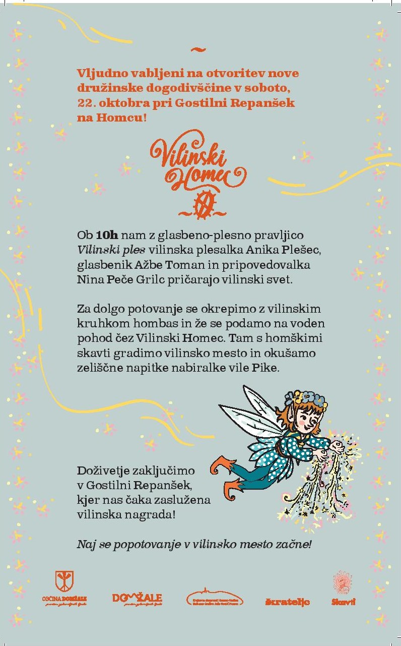 vabilo vilinski homec_vabilo otvoritev